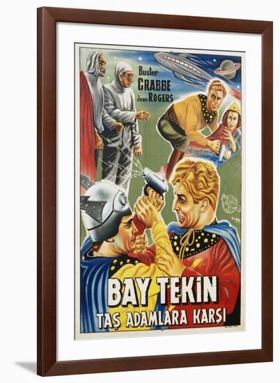 Buck Rogers Turkish Movie Poster-null-Framed Giclee Print