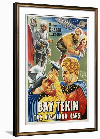 Buck Rogers Turkish Movie Poster-null-Framed Giclee Print