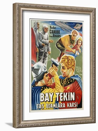 Buck Rogers Turkish Movie Poster-null-Framed Giclee Print