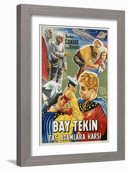 Buck Rogers Turkish Movie Poster-null-Framed Giclee Print