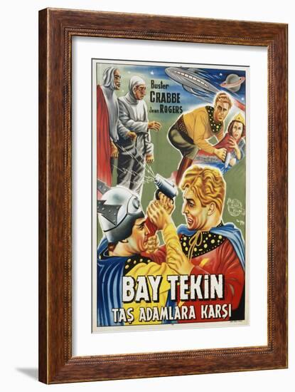 Buck Rogers Turkish Movie Poster-null-Framed Giclee Print