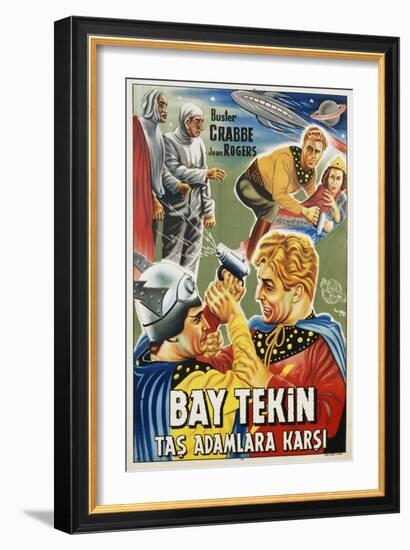 Buck Rogers Turkish Movie Poster-null-Framed Giclee Print