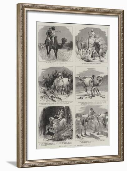 Buck-Shooting in Guzerat, India-William Ralston-Framed Giclee Print