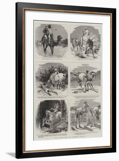 Buck-Shooting in Guzerat, India-William Ralston-Framed Giclee Print
