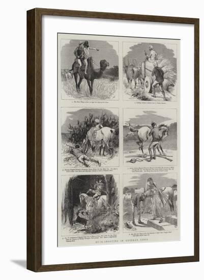 Buck-Shooting in Guzerat, India-William Ralston-Framed Giclee Print