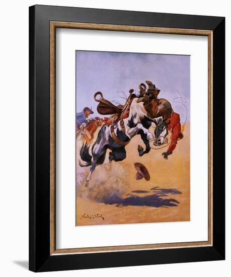 Bucked!-Stanley L. Wood-Framed Giclee Print