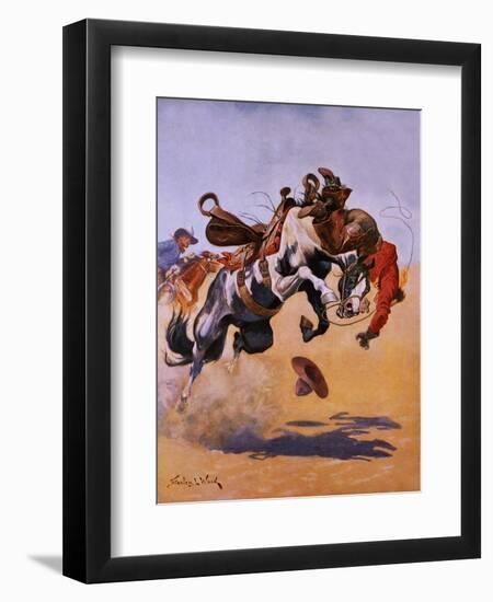 Bucked!-Stanley L. Wood-Framed Giclee Print