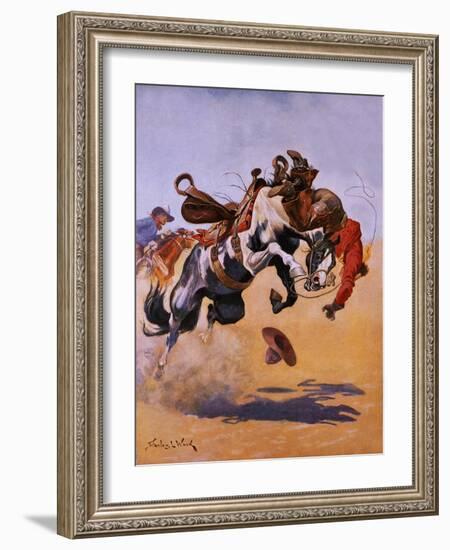 Bucked!-Stanley L. Wood-Framed Giclee Print