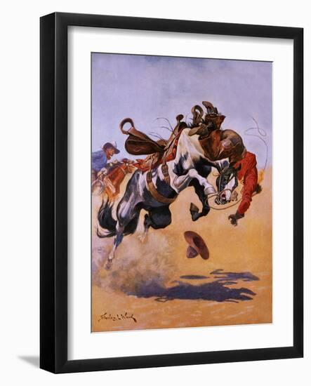 Bucked!-Stanley L. Wood-Framed Giclee Print