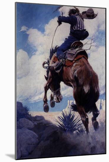 Bucking, 1904-Newell Convers Wyeth-Mounted Giclee Print