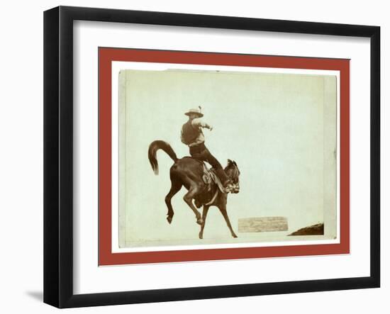 Bucking Bronco. Ned Coy-John C. H. Grabill-Framed Giclee Print