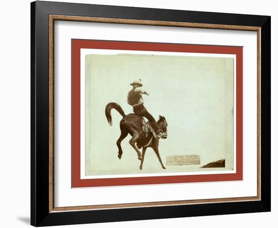 Bucking Bronco. Ned Coy-John C. H. Grabill-Framed Giclee Print