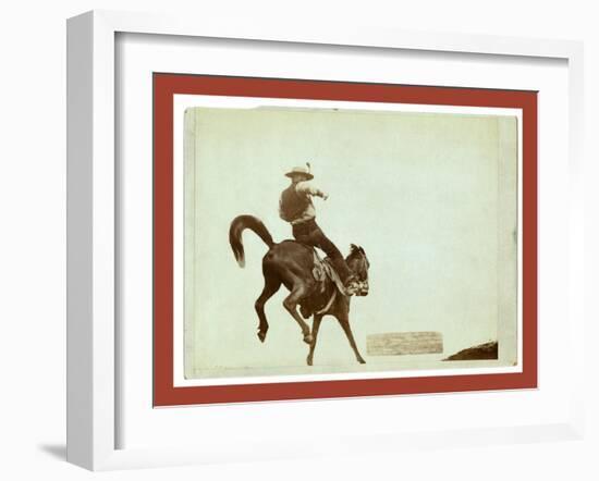 Bucking Bronco. Ned Coy-John C. H. Grabill-Framed Giclee Print