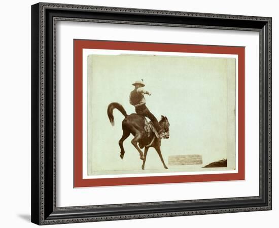 Bucking Bronco. Ned Coy-John C. H. Grabill-Framed Giclee Print