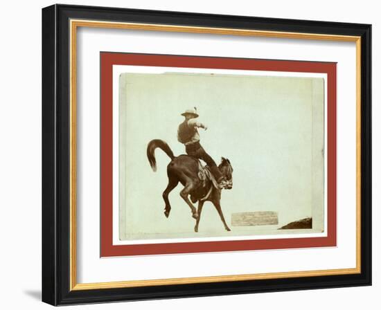 Bucking Bronco. Ned Coy-John C. H. Grabill-Framed Giclee Print