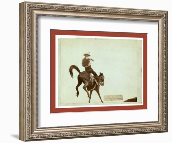 Bucking Bronco. Ned Coy-John C. H. Grabill-Framed Giclee Print