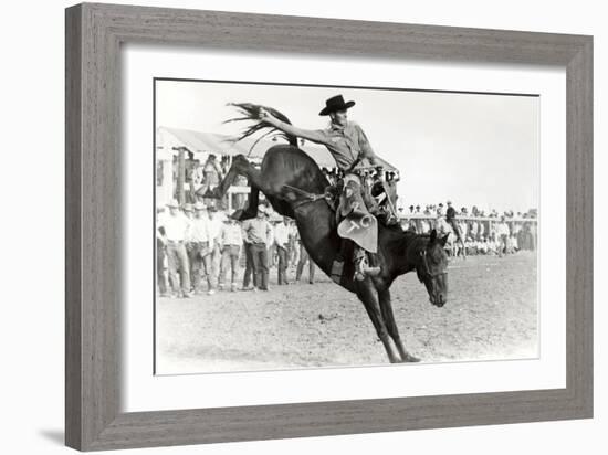 Bucking Bronco Photo-null-Framed Premium Giclee Print