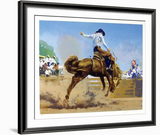 Bucking Bronco-Frank Wootton-Framed Collectable Print