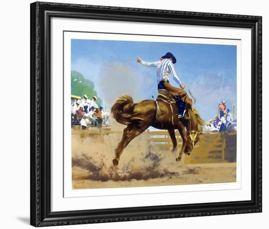 Bucking Bronco-Frank Wootton-Framed Collectable Print