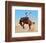 Bucking Rodeo Horse-null-Framed Art Print