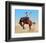 Bucking Rodeo Horse-null-Framed Art Print