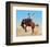 Bucking Rodeo Horse-null-Framed Art Print