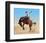 Bucking Rodeo Horse-null-Framed Art Print