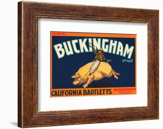 Buckingham Brand California Bartletts-null-Framed Art Print