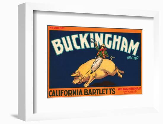 Buckingham Brand California Bartletts--Framed Art Print