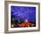 Buckingham Fountain and City Skyline, Chicago, Illinois, USA-Steve Vidler-Framed Photographic Print