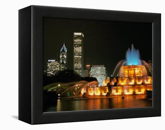 Buckingham Fountain, Grant Park, Chicago, Illinois, USA-null-Framed Premier Image Canvas