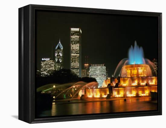 Buckingham Fountain, Grant Park, Chicago, Illinois, USA-null-Framed Premier Image Canvas