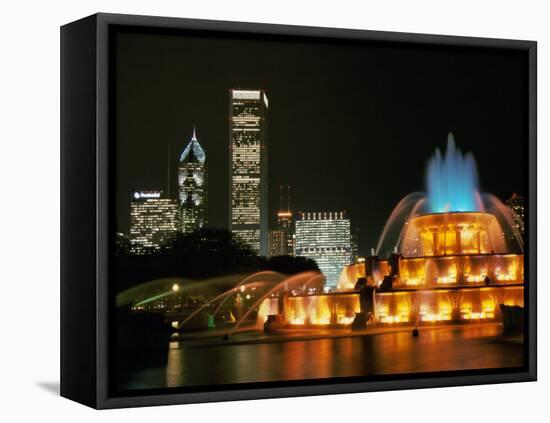 Buckingham Fountain, Grant Park, Chicago, Illinois, USA-null-Framed Premier Image Canvas