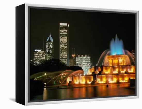 Buckingham Fountain, Grant Park, Chicago, Illinois, USA-null-Framed Premier Image Canvas