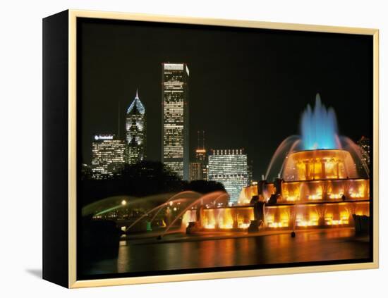 Buckingham Fountain, Grant Park, Chicago, Illinois, USA-null-Framed Premier Image Canvas