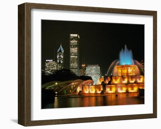 Buckingham Fountain, Grant Park, Chicago, Illinois, USA-null-Framed Photographic Print