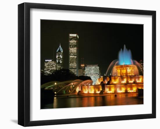 Buckingham Fountain, Grant Park, Chicago, Illinois, USA-null-Framed Photographic Print