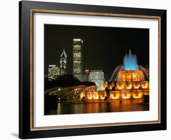 Buckingham Fountain, Grant Park, Chicago, Illinois, USA-null-Framed Photographic Print