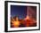 Buckingham Fountain illuminated at night, Chicago, Illinois, USA-Alan Klehr-Framed Photographic Print