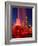 Buckingham Fountain illuminated at night, Chicago, Illinois, USA-Alan Klehr-Framed Photographic Print