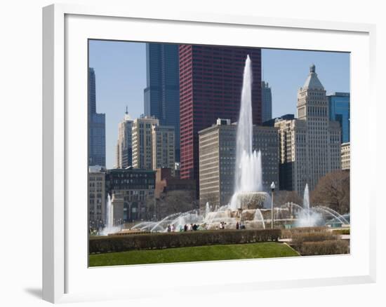 Buckingham Fountain in Grant Park, Chicago, Illinois, United States of America, North America-Robert Harding-Framed Photographic Print