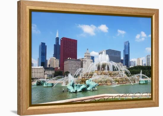 Buckingham Fountain-Jessica Levant-Framed Premier Image Canvas