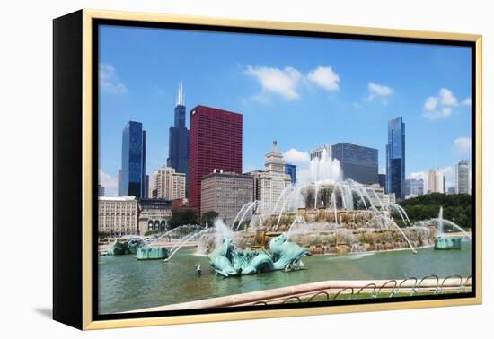 Buckingham Fountain-Jessica Levant-Framed Premier Image Canvas