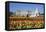 Buckingham Palace and Queen Victoria Monument with Tulips, London, England, United Kingdom, Europe-Stuart Black-Framed Premier Image Canvas