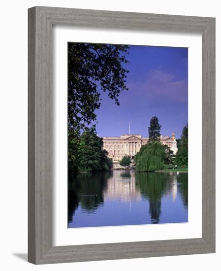 Buckingham Palace and St. James Park, London, England-Doug Pearson-Framed Photographic Print