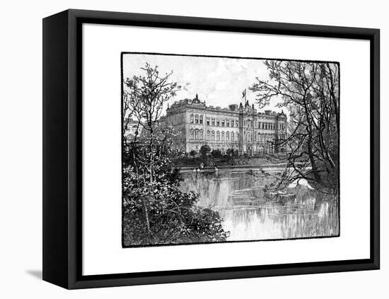 Buckingham Palace from St James's Park, London, C1888-null-Framed Premier Image Canvas