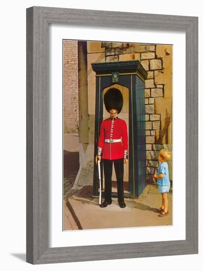 Buckingham Palace Guard, London, England-null-Framed Art Print