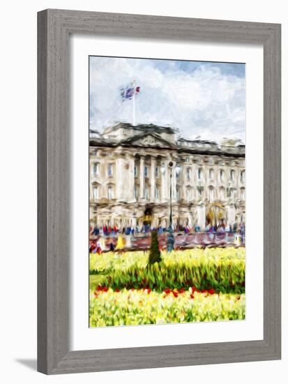 Buckingham Palace II - In the Style of Oil Painting-Philippe Hugonnard-Framed Giclee Print