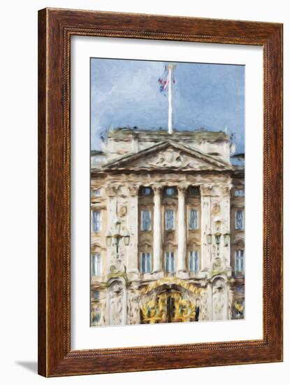 Buckingham Palace - In the Style of Oil Painting-Philippe Hugonnard-Framed Giclee Print