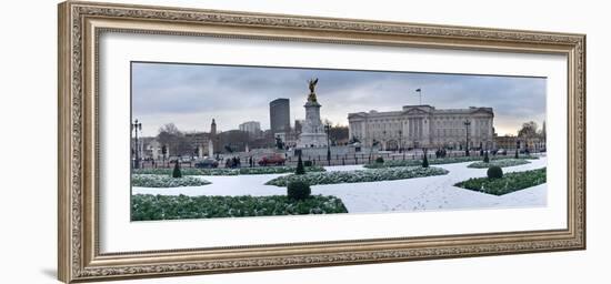 Buckingham Palace in Winter, City of Westminster, London, England-null-Framed Photographic Print